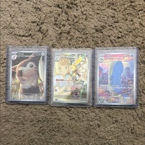 Set of 3 Pokémon Trading Cards (reserved)